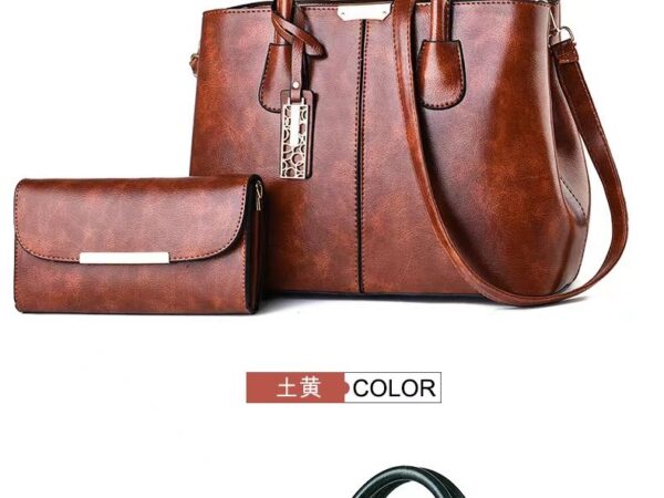 2 in1 Luxury Premium New fashion Retro shoulder messenger Handbag - Image 9
