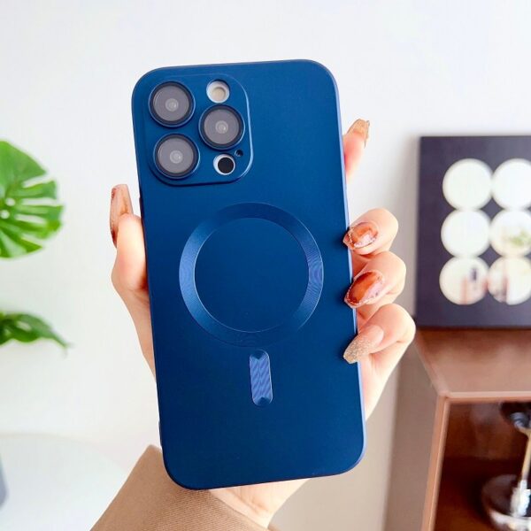 Luxury Premium Magsafe Magnetic Matte Silicone Shockproof Case Cover For iPhone Series - Image 11