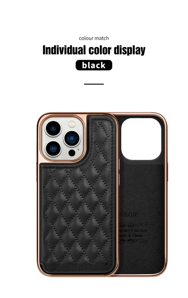 ONEGIF Lurxury Wallet Card Holder kickstand Phone Case Cover for iPhone Series - Image 6