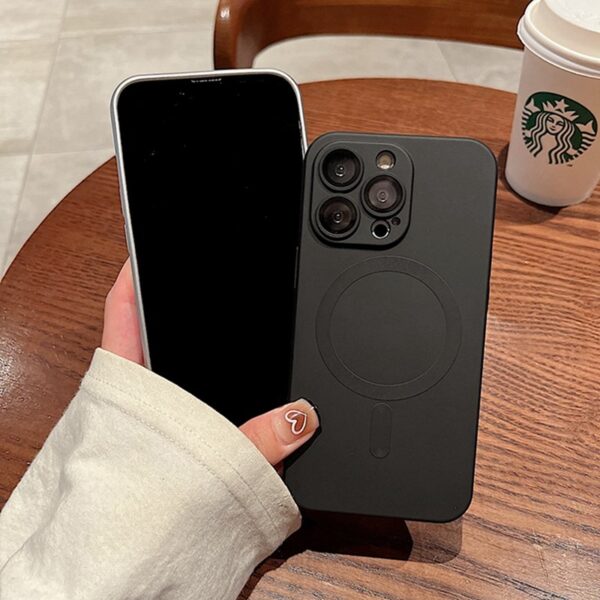 Luxury Premium Magsafe Magnetic Matte Silicone Shockproof Case Cover For iPhone Series - Image 10