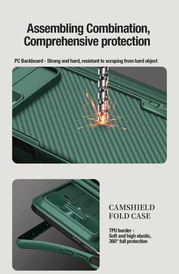 Samsung Galaxy Z Fold 5 Nillkin Camshield Fold Bracket Version Camera protective cover case - Image 11