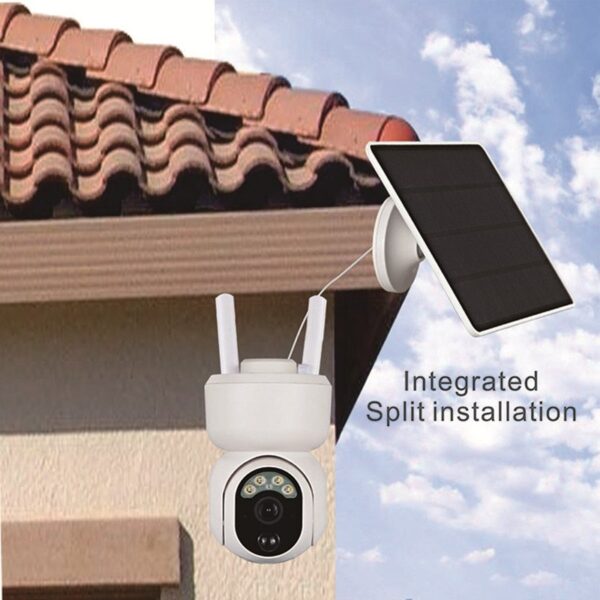 PTZ  360 Degrees 5MP 4G SIM Card Solar WIFI Security Motion Surveillance Camera - Image 13