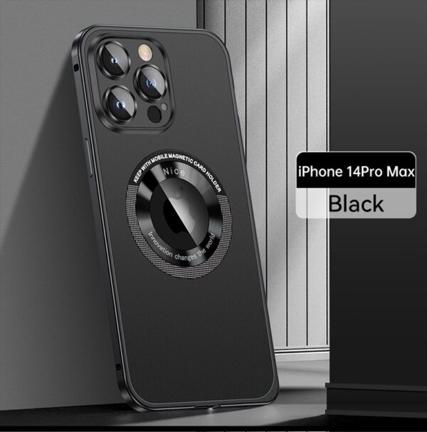 Luxury Premium Lens Film Protection Magnetic Bumper Wireless Charging Case Cover For iPhone Series - Image 20
