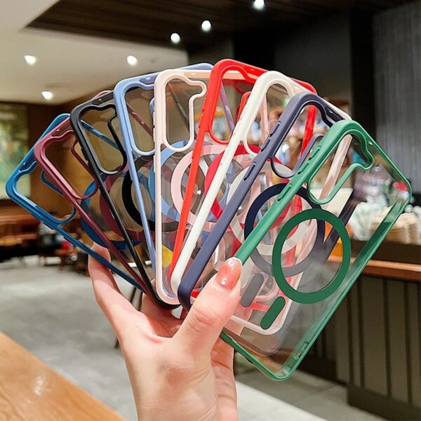 Luxury Premium Magsafe Transparent Shockproof Armor Case  Cover For Samsung Galaxy S23/S23 Plus