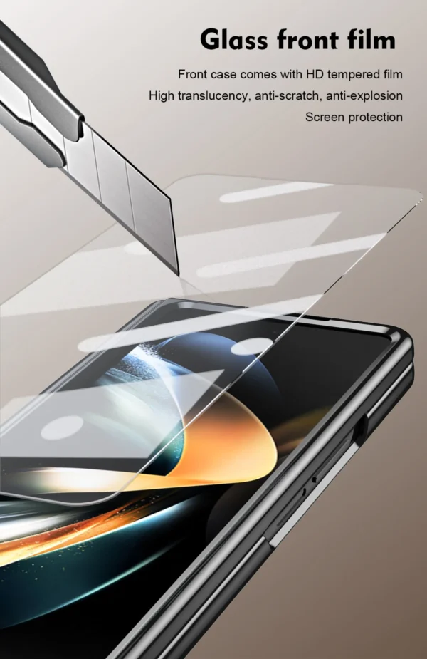 Luxury Premium Retro Leather Folding Stand Phone Case For Samsung Galaxy Z Fold 3/Z Fold 4 - Image 10