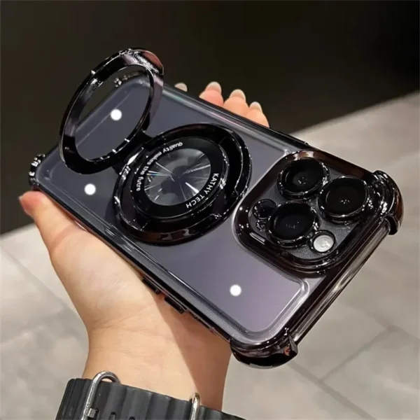 Luxury Premium Magnet Wireless Charging Shockproof Transparent Soft Silicone Case Cover For iPhone Series - Image 6