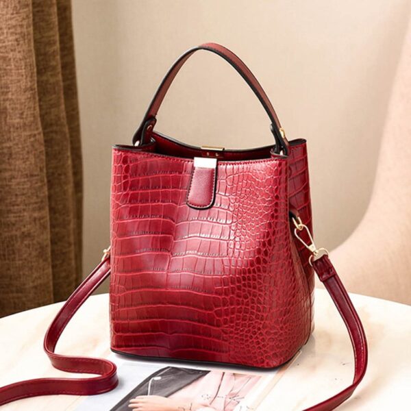 Yogodlns Retro Alligator Crocodile Large Capacity Crossbody Shoulder Messenger Bag - Image 27