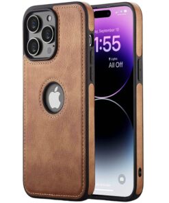 iPhone 13/14 Series PU Leather Shockproof Business Style Mobile Phone Case