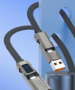 WIWU 4 in 1 100W USB USB Type C To USB C Cable Fast Charging Lighting Data Cord