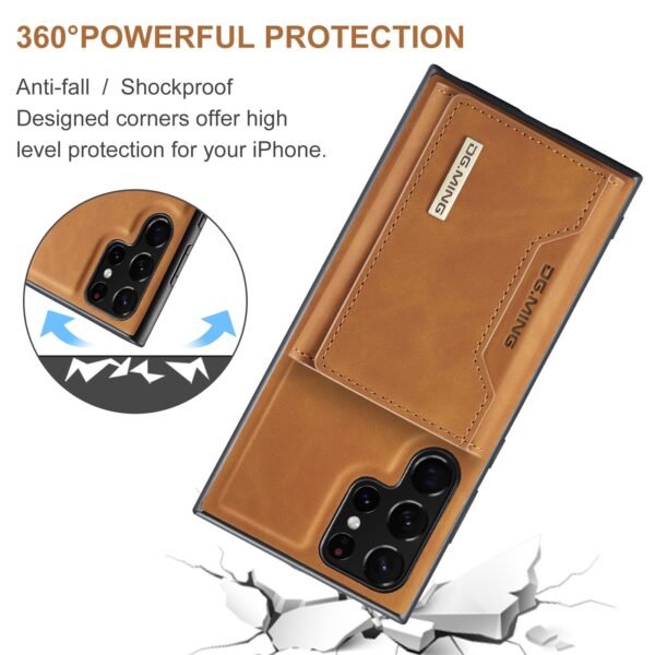 2 IN 1 Detachable Leather Wallet Case With Holder Function Protect Cover For Samsung Galaxy S22 Ultra - Image 13