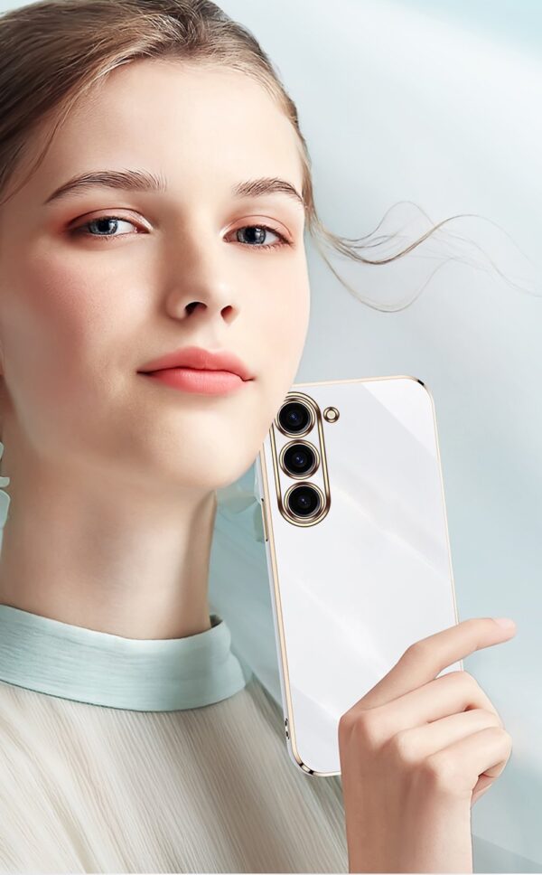 Luxury Premium Electroplated Gold Plated Case Cover and 3D Glass Protector For Samsung Galaxy A14/A34/A54 - Image 20