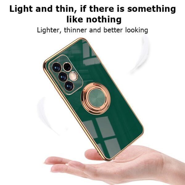 Luxury Premium Electroplated Gold Plated Case Cover and 3D Glass Protector For Samsung A13 - Image 6