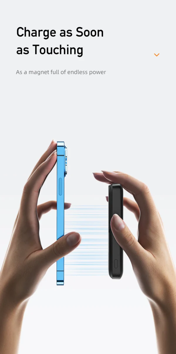 Awei P139K 10000mAh Portable Powerbank Magnetic Wireless Power Bank - Image 4