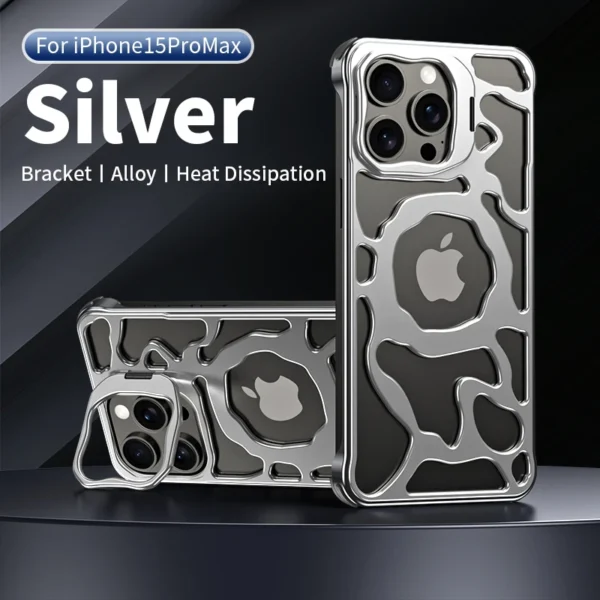 Luxury Ultra thinTitanium Metal Magnetic Magsafe Wireless Charging Metal Case Cover For iPhone Series - Image 4