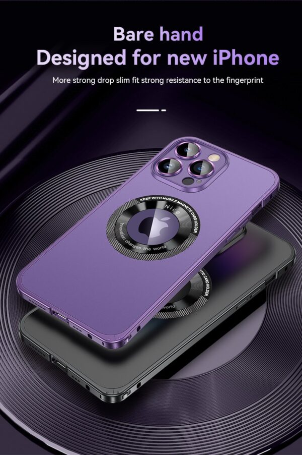 Luxury Premium Lens Film Protection Magnetic Bumper Wireless Charging Case Cover For iPhone Series - Image 18