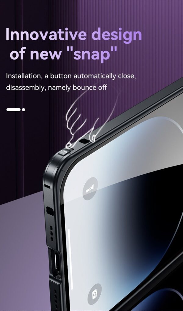 Luxury Premium Lens Film Protection Magnetic Bumper Wireless Charging Case Cover For iPhone Series - Image 19