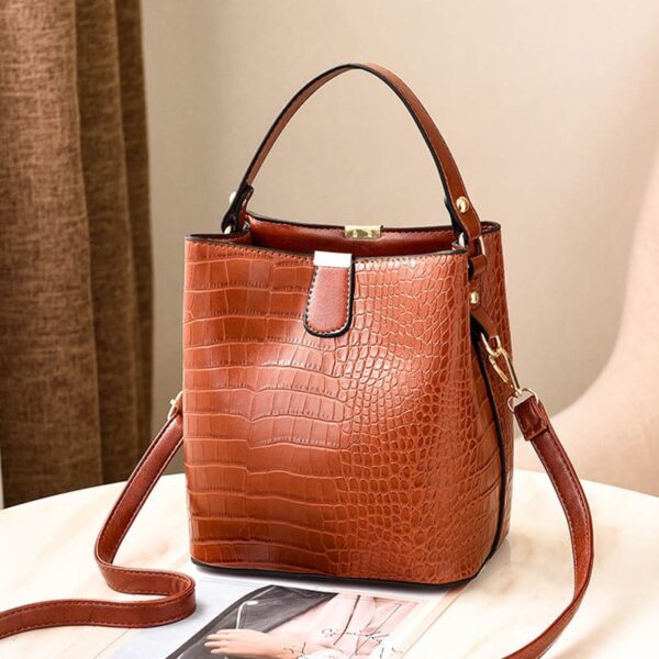Yogodlns Retro Alligator Crocodile Large Capacity Crossbody Shoulder Messenger Bag - Image 26