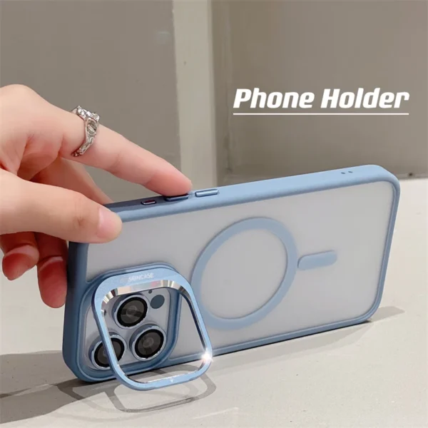 Luxury Shockproof Transparent Magsafe Magnetic Transparent Case Cover For iPhone 14 Pro Max/15 Pro Max/16 Pro Max - Image 9