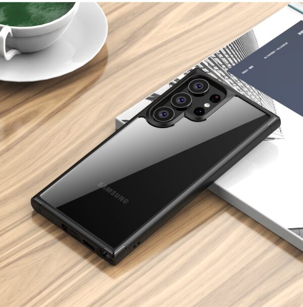 Luxury Crystal Clear TPU Frame Hybrid Shockproof Cover for Samsung Galaxy S23 Ultra - Image 21