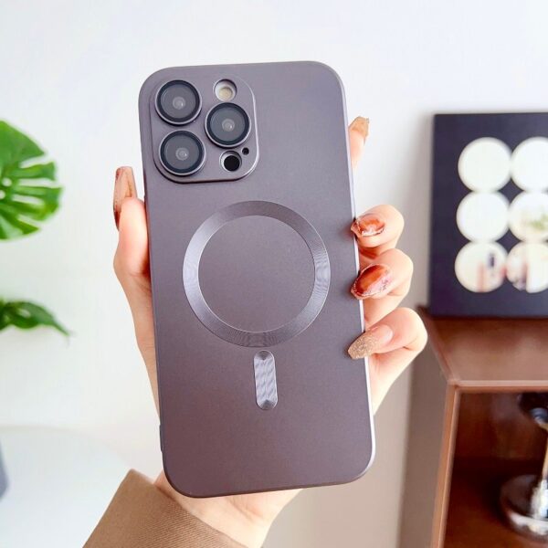 Luxury Premium Magsafe Magnetic Matte Silicone Shockproof Case Cover For iPhone Series - Image 12