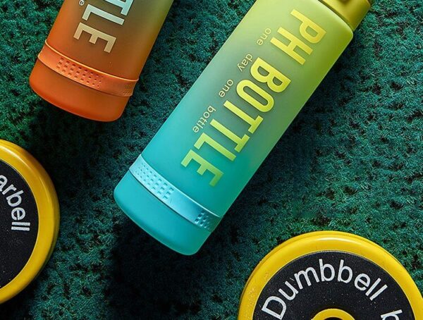 Portable Sports Fitness Space Cup PH Gradient Colour Water Bottle - Image 3