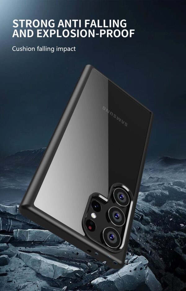 Luxury Crystal Clear TPU Frame Hybrid Shockproof Cover for Samsung Galaxy S23 Ultra - Image 20
