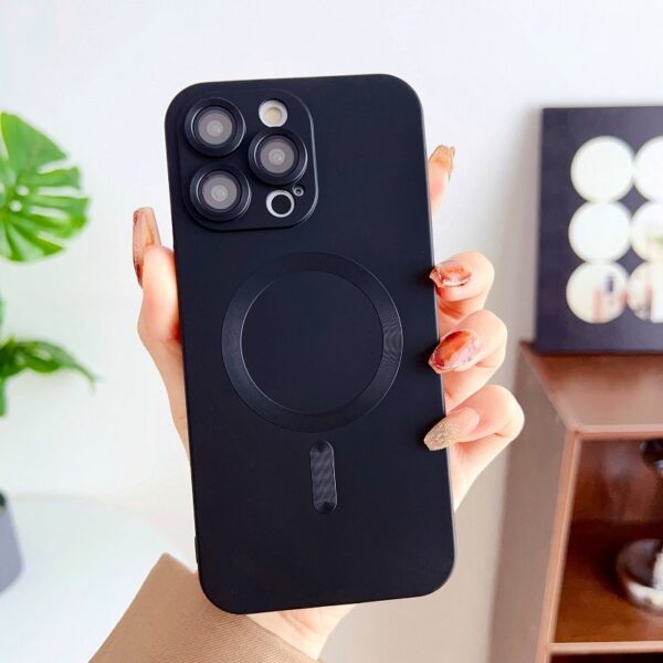 Luxury Premium Magsafe Magnetic Matte Silicone Shockproof Case Cover For iPhone Series - Image 7