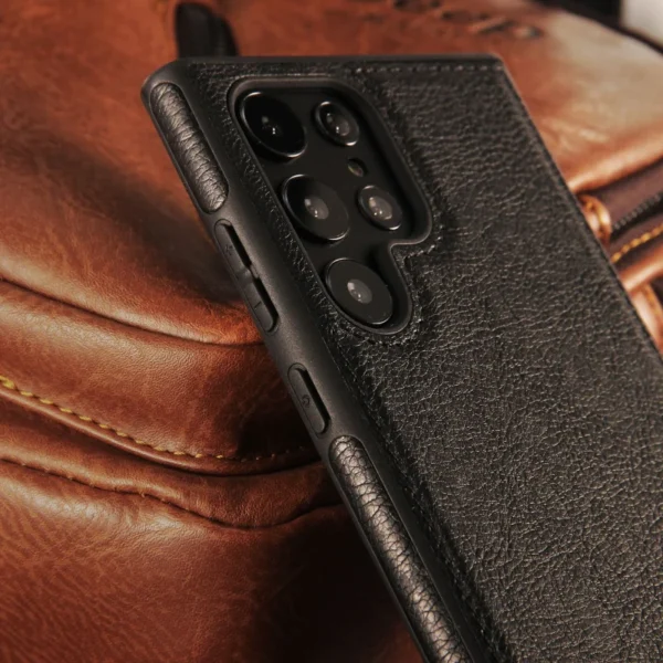 Luxury Premium PU Line Leather Stitching Case Cover For Samsung Galaxy S23 Ultra/S24 Ultra - Image 9