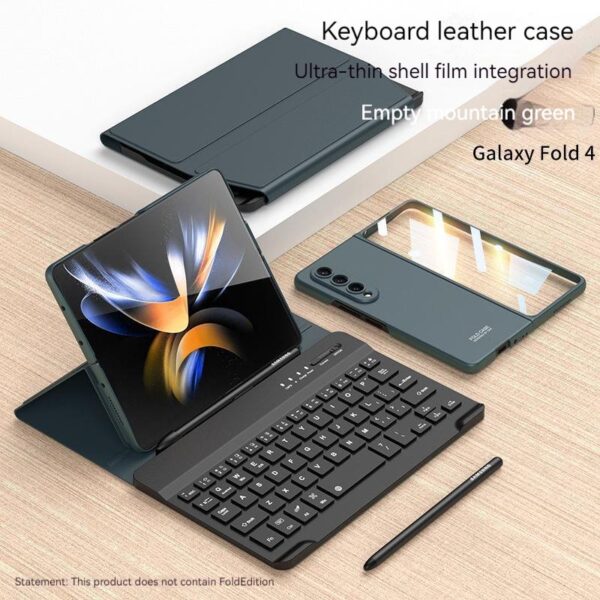 Luxury Premium Wireless Bluetooth keyboard Leather Case Cover For Samsung Galaxy Z Fold 6 - Image 19