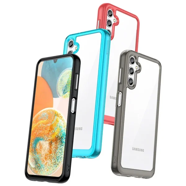 Luxury Premium Shockproof Bumper Phone Case Cover and 3D Glass Protector for Samsung Galaxy A54