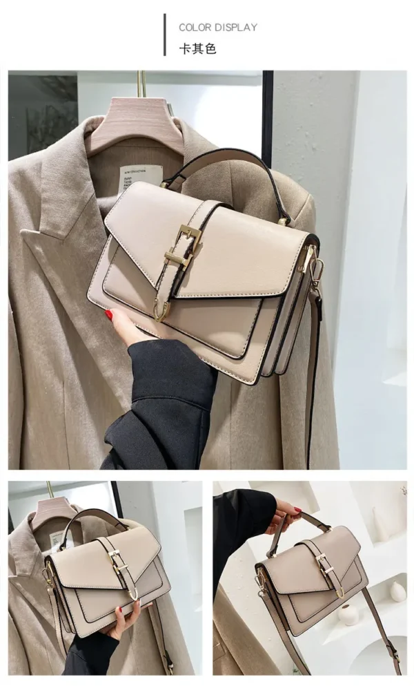 Luxury Premium PU Leather 2024 New Fashion Portable Crossbody Shoulder Handbag - Image 12