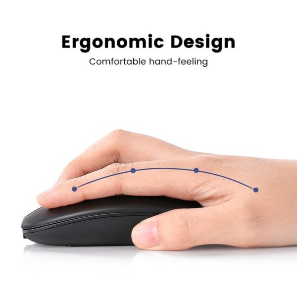 Luxury Premium Wireless Bluetooth Rechargeable Slim Mini Noiseless Cordless Mouse - Image 17