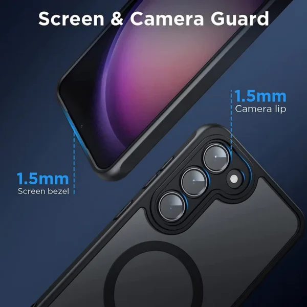 Luxury Premium Magsafe Matte Shockproof Bumper Hard Back Cover For Samsung Galaxy S23/S23 Plus - Image 8