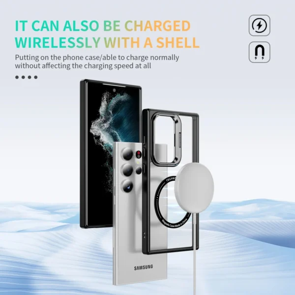 Luxury Premium Camera Lens Frame Metal Bracket Shockproof Phone Case For Samsung Galaxy S24 Ultra - Image 4