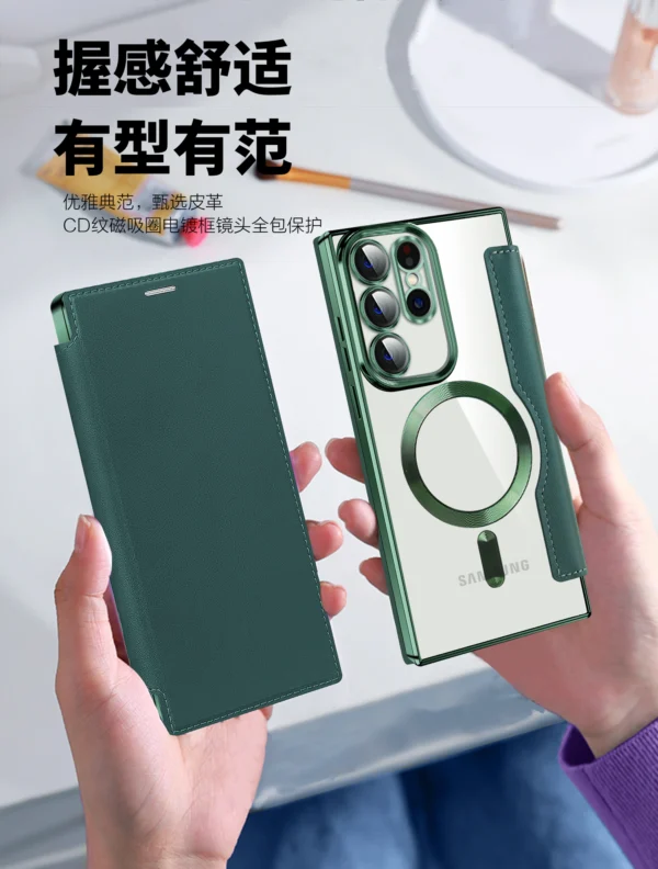 Luxury Premium Camera Protection Magsafe Wireless Charging Case Cover For Samsung S23 Ultra - Image 6