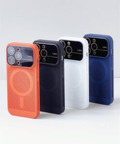 Luxury Premium Magnetic Grid Breathable Heat Dissipation Cooling Slim Case Cover For iPhone 13 Pro Max/14 Pro Max