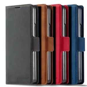 Luxury Premium PU Leather Card Slot Phone Case for Samsung Z Fold 3 5G/Fold 4 5G