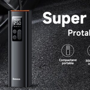 Baseus Mini Car Air Compressor 12V 150PSI Car Tire Inflator Smart Digital Inflatable Pump