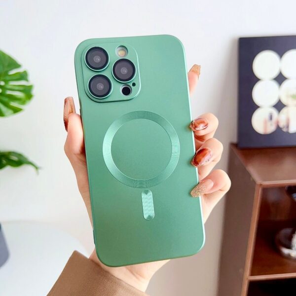Luxury Premium Magsafe Magnetic Matte Silicone Shockproof Case Cover For iPhone Series - Image 9