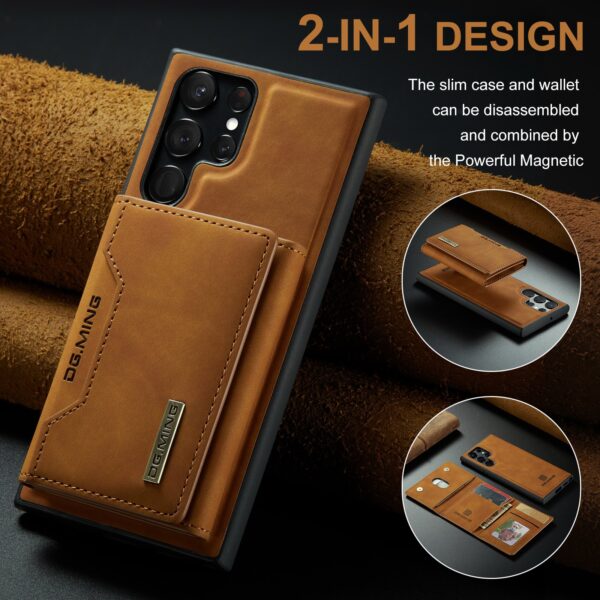 2 IN 1 Detachable Leather Wallet Case With Holder Function Protect Cover For Samsung Galaxy S22 Ultra - Image 21