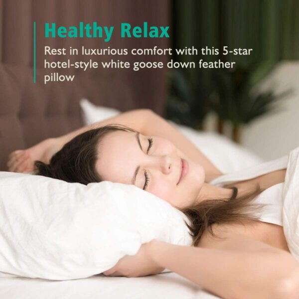 Luxury Premium  Microfiber Core Cushion Neck Spine Protection Bed Pillows - Image 25
