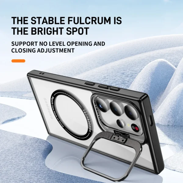 Luxury Premium Camera Lens Frame Metal Bracket Shockproof Phone Case For Samsung Galaxy S24 Ultra - Image 5