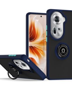 Oppo Reno 11 / 11 Pro Shockproof Frosted Matte Case With Ring Holder