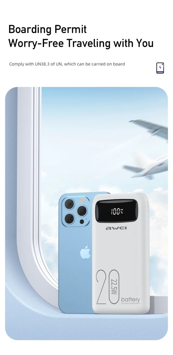 Premium Awei P169K Fast Charging 20,000Mah Power bank - Image 11