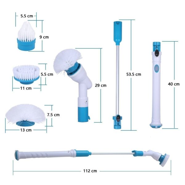 Electric Rechargeable Adjustable Cordless Spinning  Scrubber Brush - Image 7