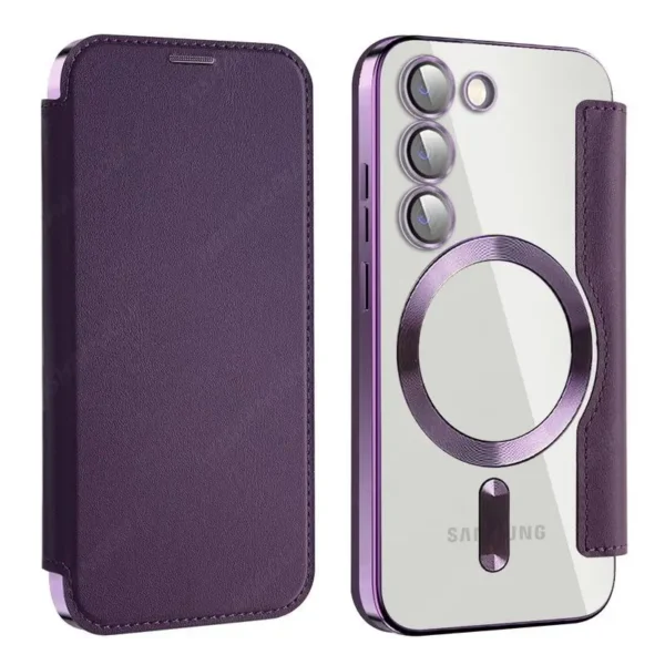 Luxury Premium Camera Protection Magsafe Wireless Charging Case Cover For Samsung S21 FE - Image 8