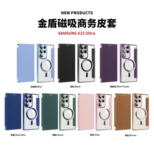Luxury Premium Camera Protection Magsafe Wireless Charging Case Cover For Samsung S23 Ultra
