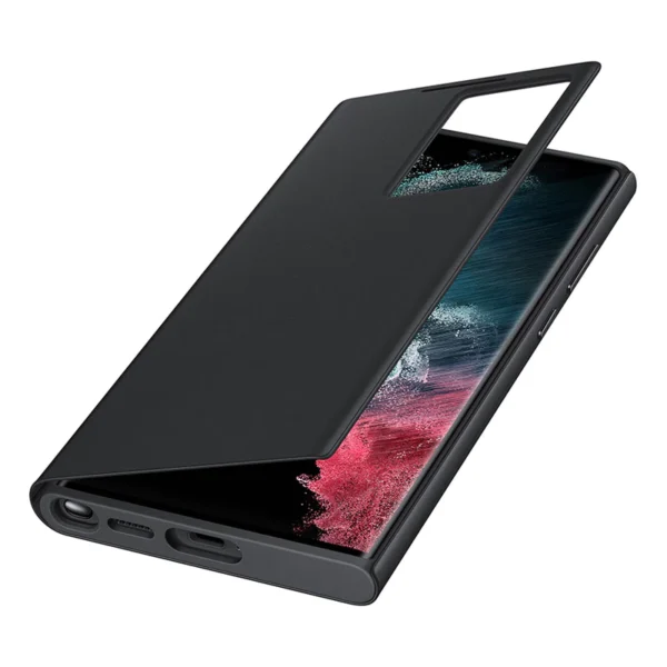 Original Samsung Galaxy Clear View Flip Case Cover with a Sensor For Galaxy S22 Ultra - Image 11