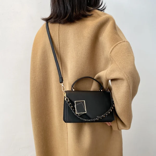 Luxury Premium Fashion Texture Small Chain New Simple Square Versatile One Shoulder Crossbody Bag - Image 14