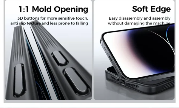 Luxury Premium Traslucent Case Cover With Ring Stand For iPhone Series - Image 11